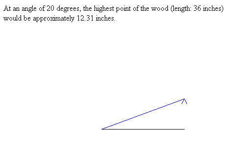 Wood Height Calculator Output